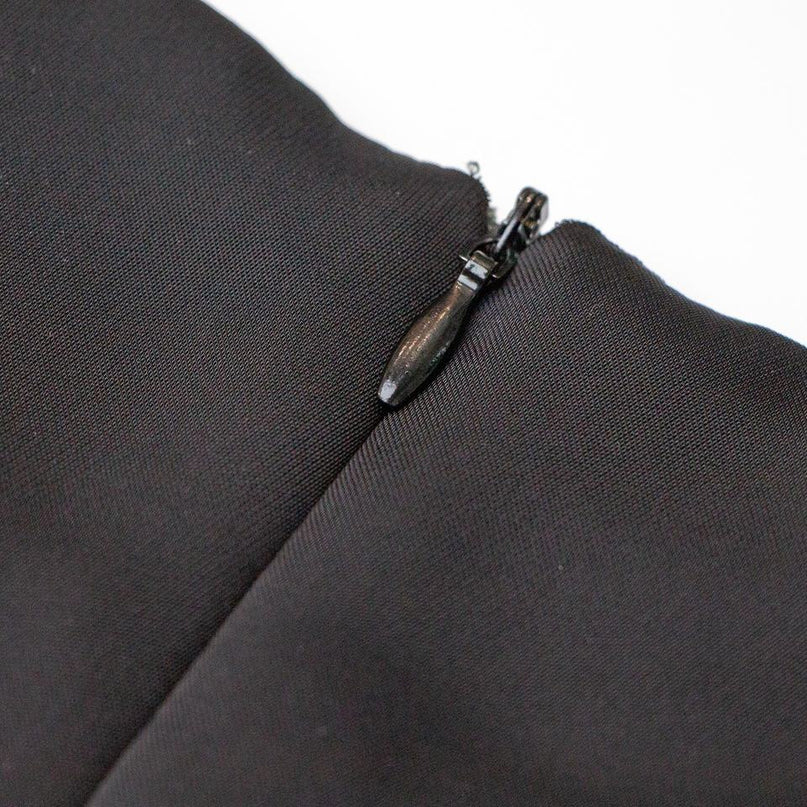 Evening Dress – Black Mermaid – Square Neckline – Elegant Midi Style