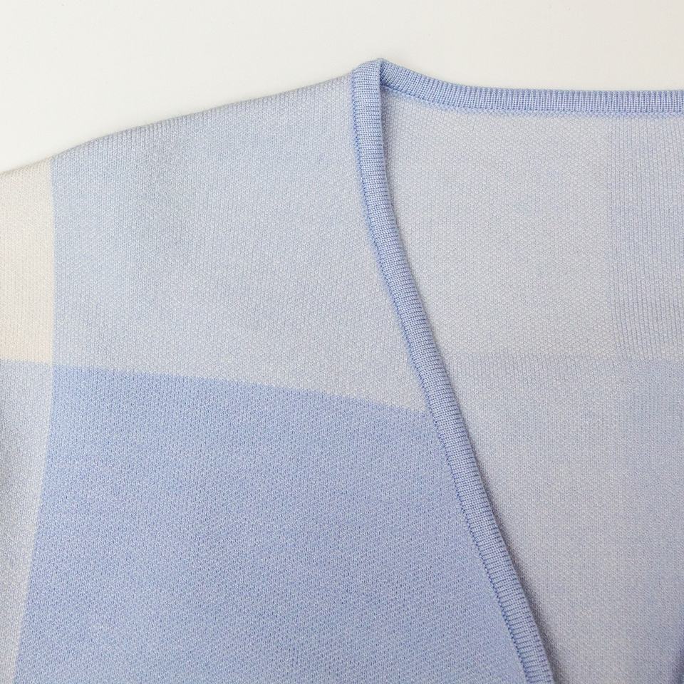 Cardigan – Color Block Design – Tie Front – Vintage Striped Style