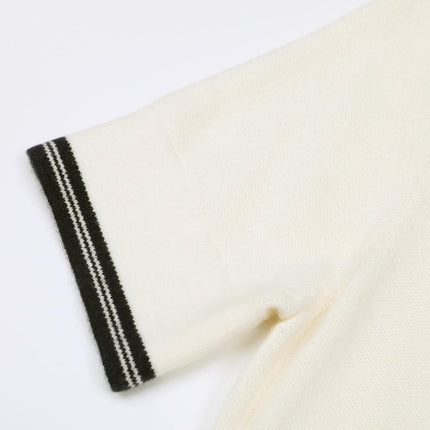 Zoe Van Hoef Contrast-Trim Polo Knit Dress