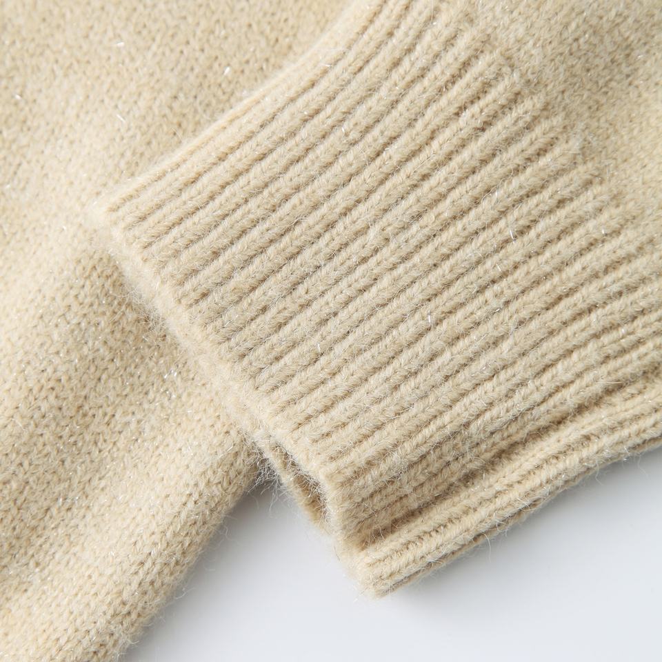 Pullover Sweater – Wool Blend – Embroidery Detail – Vintage Elegant Style