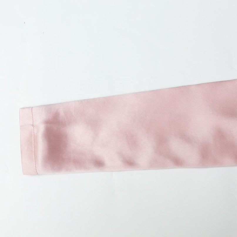 Evening Dress – Pink Satin Maxi – Notched Neckline – Elegant Modest Style