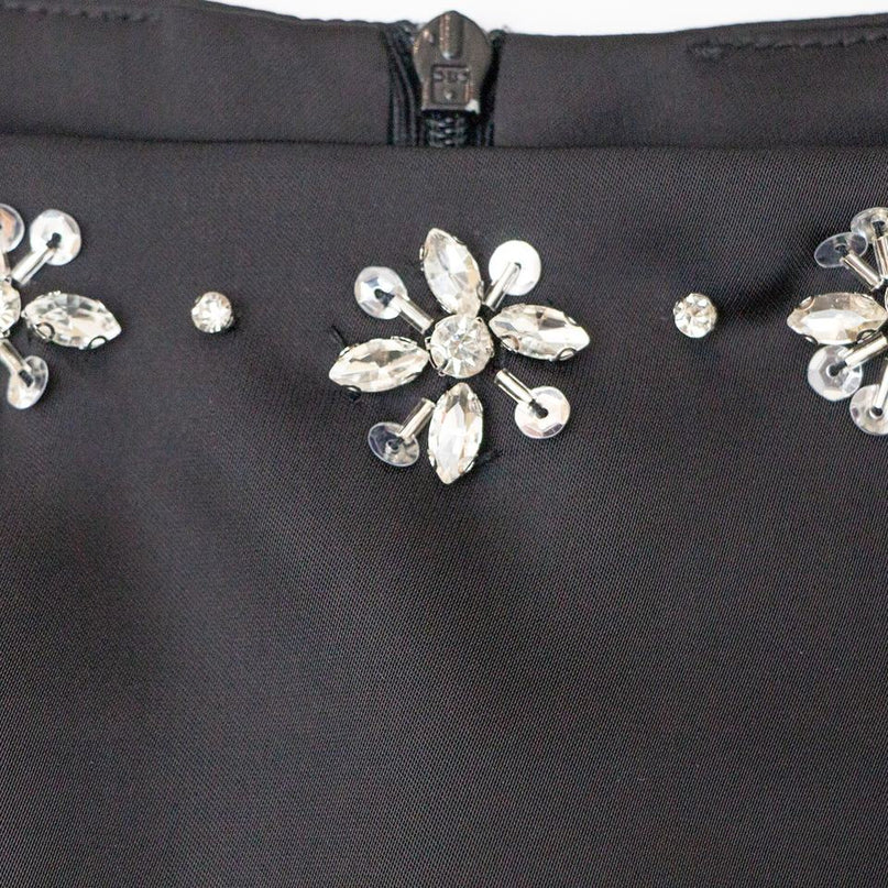 Evening Dress – Black Mermaid – Square Neckline – Elegant Midi Style