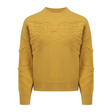 Pullover Sweater – Vintage Crewneck – Embroidery Detail – Classic Style