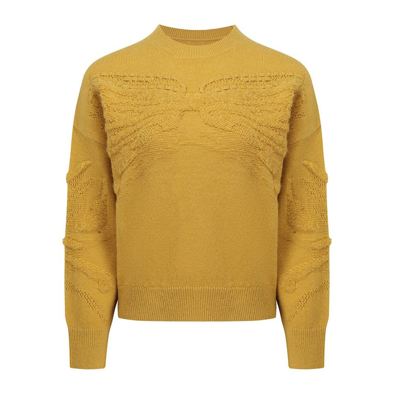 Pullover Sweater – Vintage Crewneck – Embroidery Detail – Classic Style