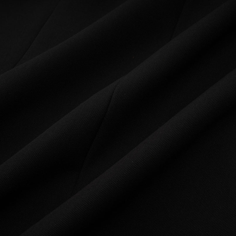 A black blazer dress with a singlebreasted design and a fitted silhouette named Aurore