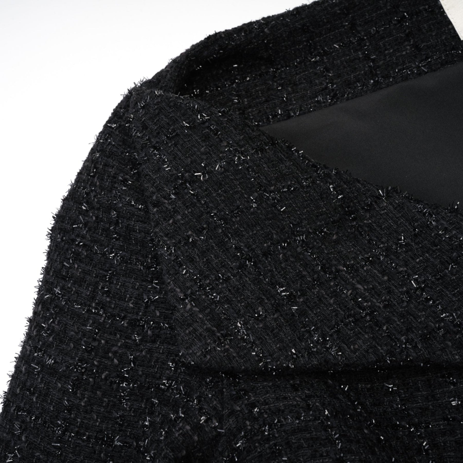 A black doublebreasted coat dress named Erin