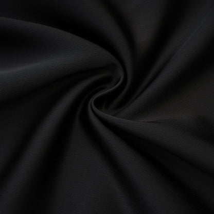 Black midi dress with chic monochrome design sleeveless front bowknot ruffled detailing corset style and front slit