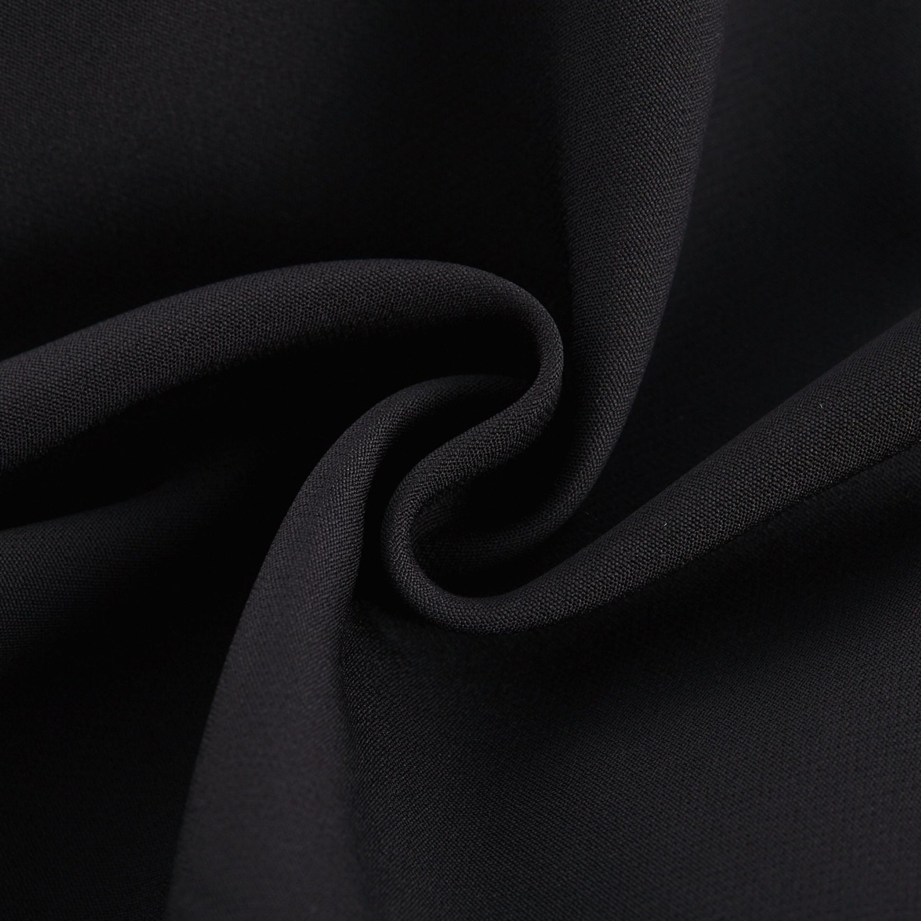 Little black dress with fauxflower embellishment and thighlength design in acetate fabric