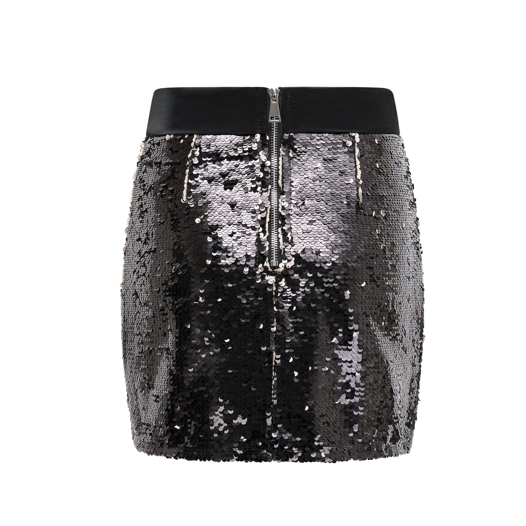 Black dress with sparkling finish and sequin embellishments back zip closure straight hem thighlength made of 100% Polyester