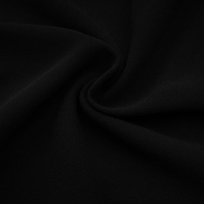 A black pleated midi dress with a buttonfront design named Viviane