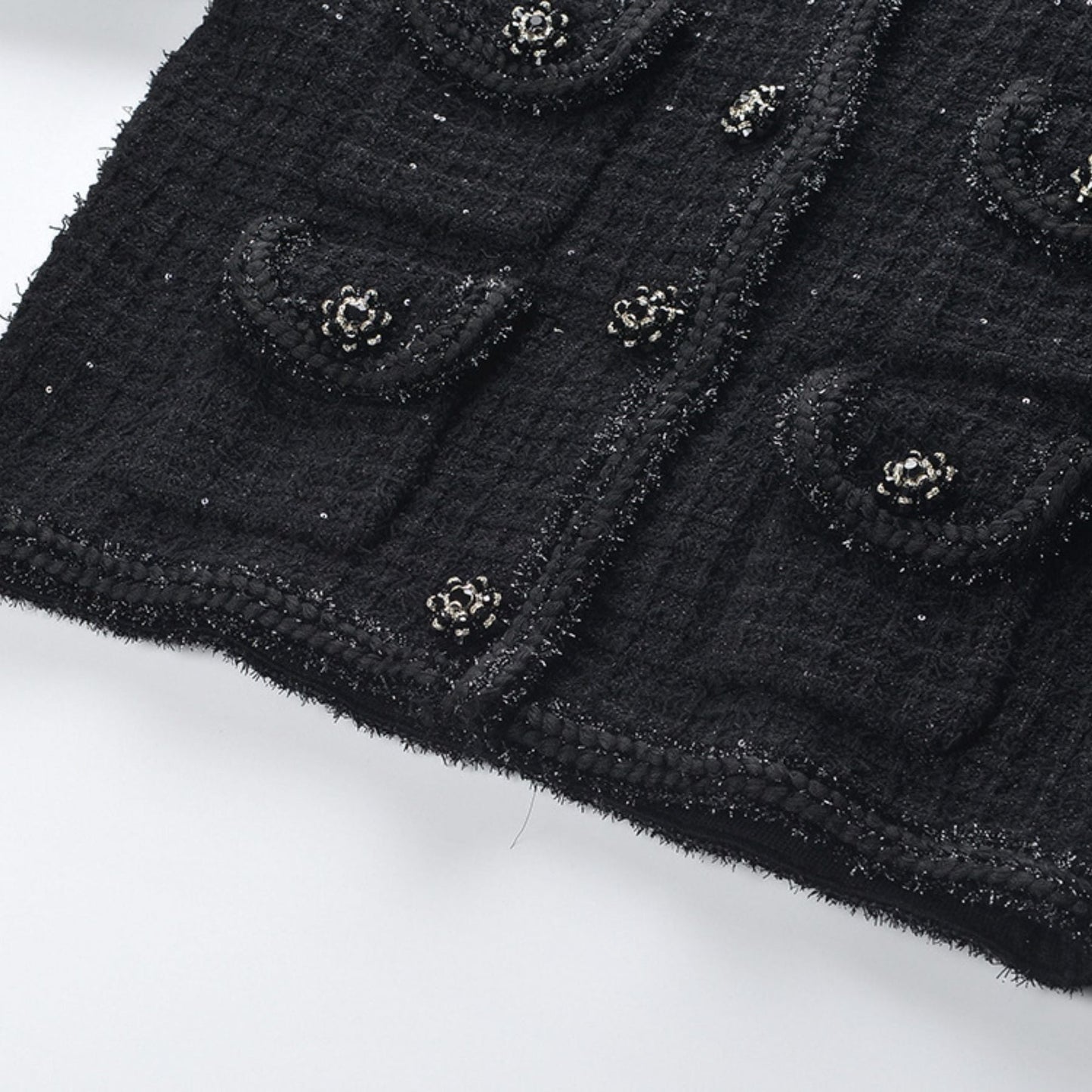 Textured waffleknit dress with functional pockets and front button fastening composed of 80% Polyester and 20% Cotton