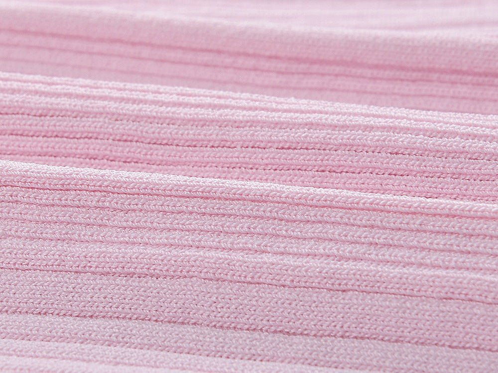A - Line Polo Dress with Button Detail & Pockets - Pink