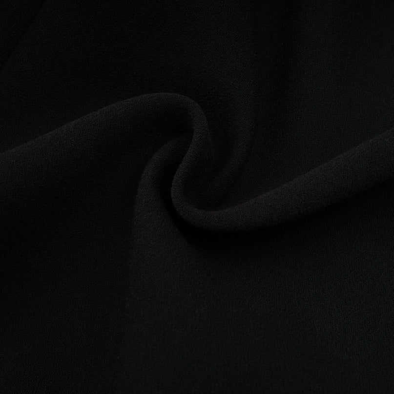 A long black maxi dress adorned with crystal embellishments named Imelda