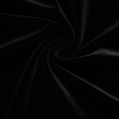 A long dark velvet maxi dress with an open back and embellished details named Audrey
