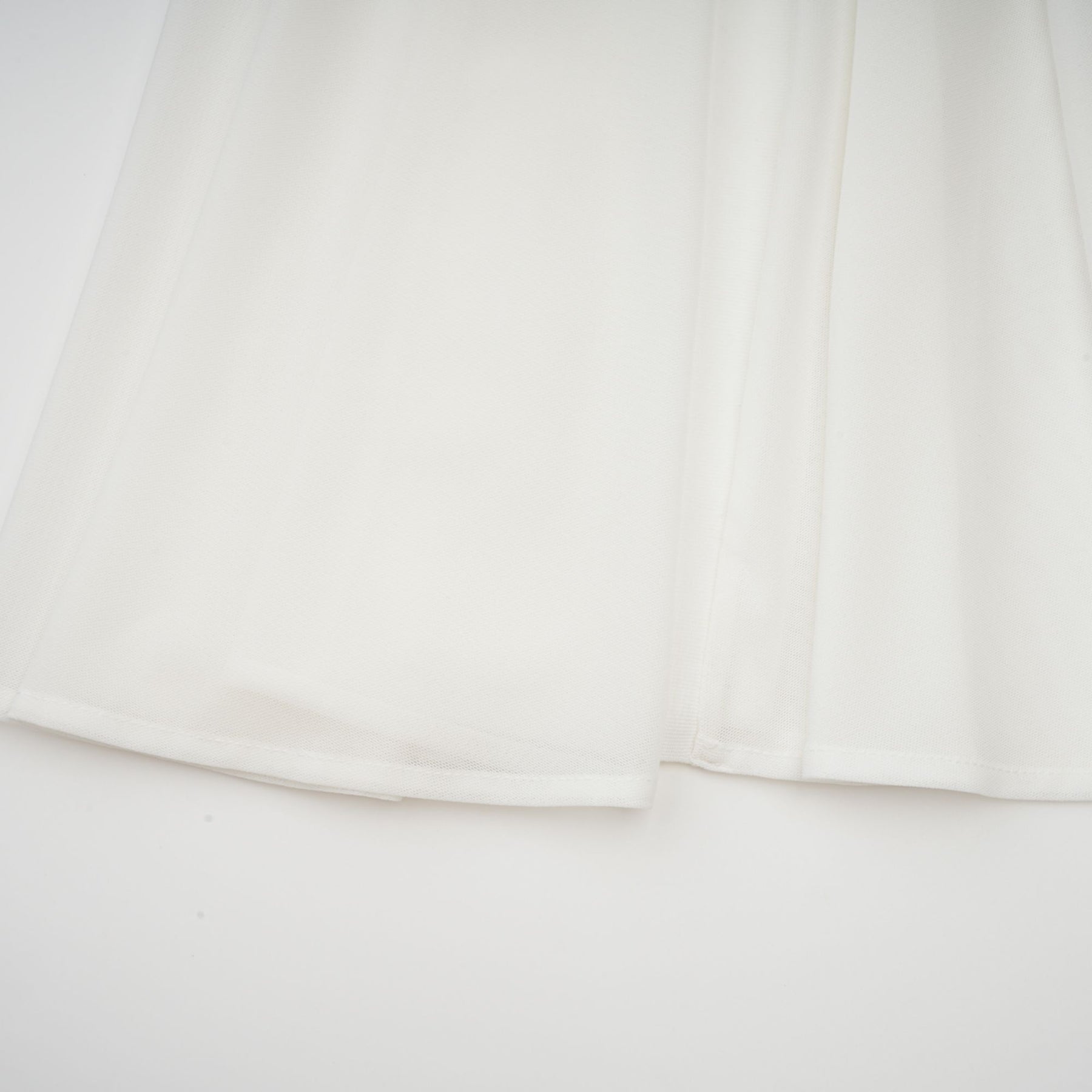 A long white maxi dress with tulle panelling details named Nathalie