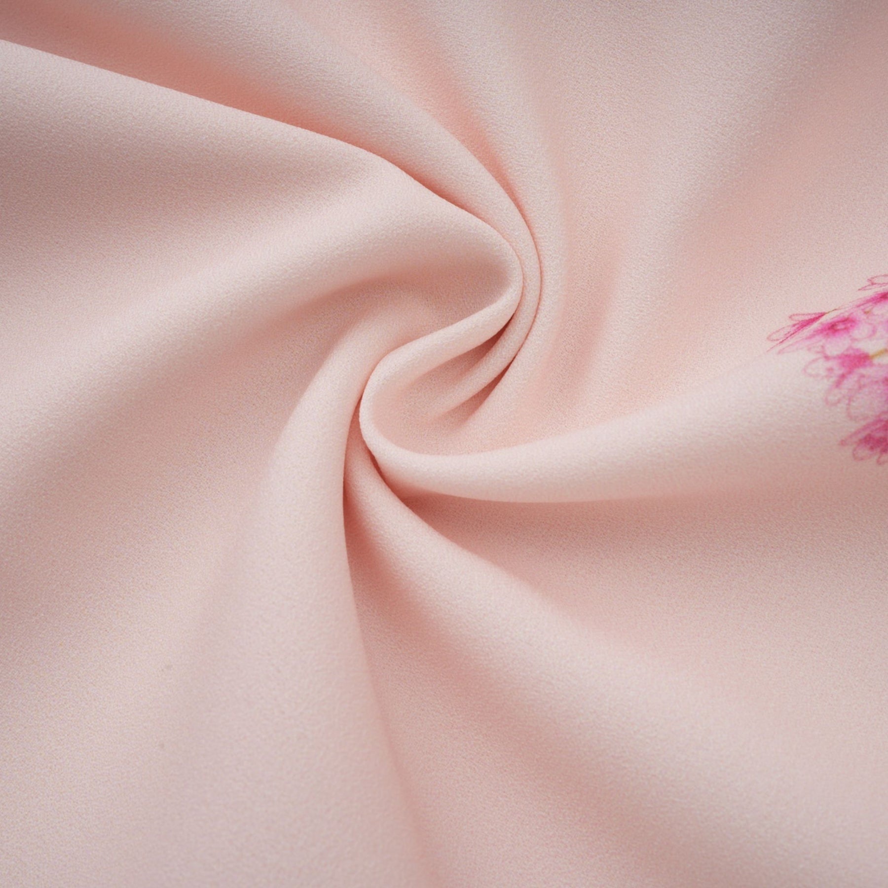 A pink midi dress with a floral print pattern featuring the Yvette design