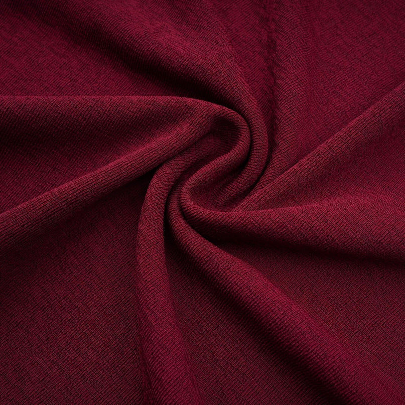 A red midi dress with ruched detailing and a flap design named Camille