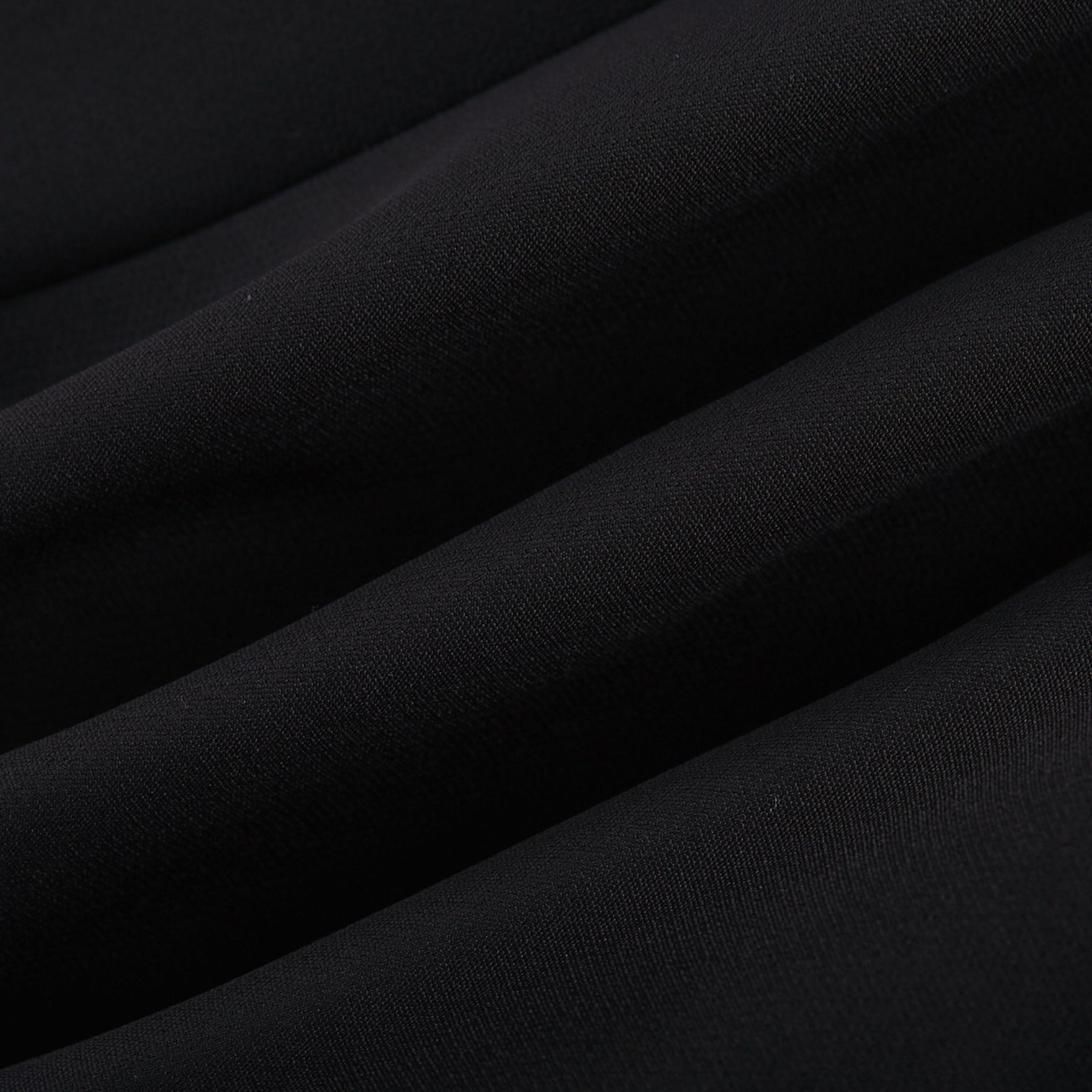 Black dress with fauxflower adornment side zip straight hem thigh length 100% Acetate
