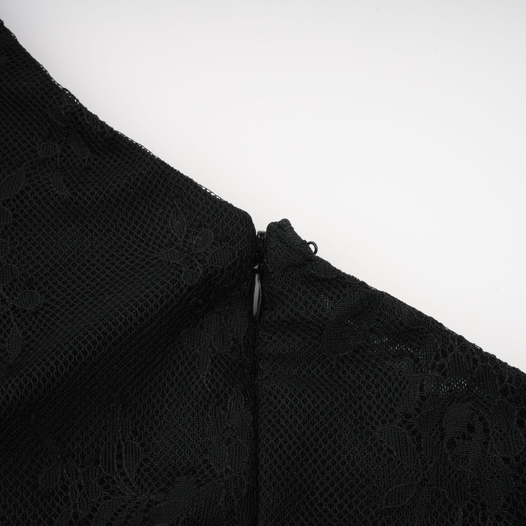Black one shoulder dress with lace embroidery long sleeves side high slit and asymmetric design