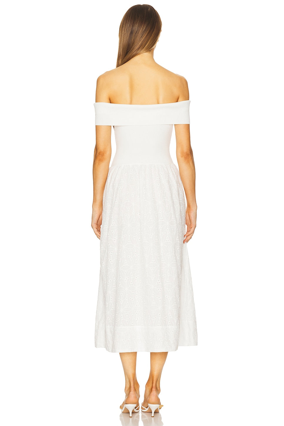 Mixed Media Off Shoulder Dress ASTR the Label