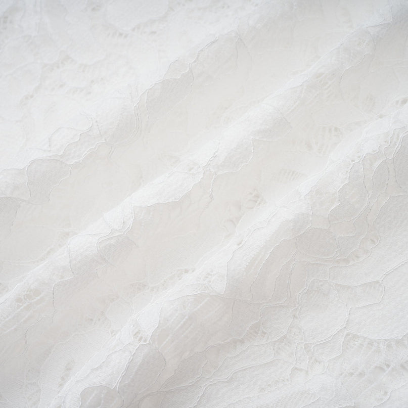 Abbie White Floral Lace Bustier Maxi Dress