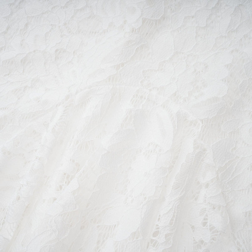 Abbie White Floral Lace Bustier Maxi Dress