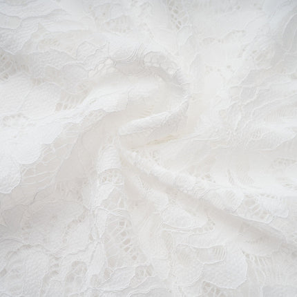 Abbie White Floral Lace Bustier Maxi Dress