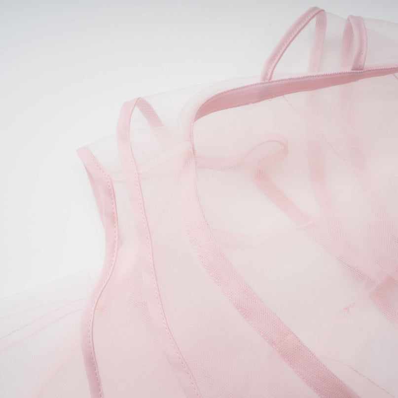 Addison Pink Maxi Dress Halterneck Ruffled Tiered Tulle Overlay Nylon Polyamide Fiber Rear Zip Fastening Elegant Sophisticated Special Occasions Soirées