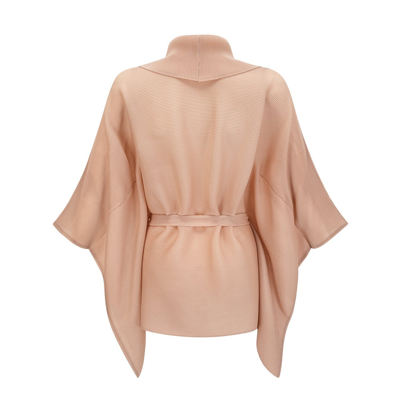 Adèle capedesign pleated top  skirt matching set