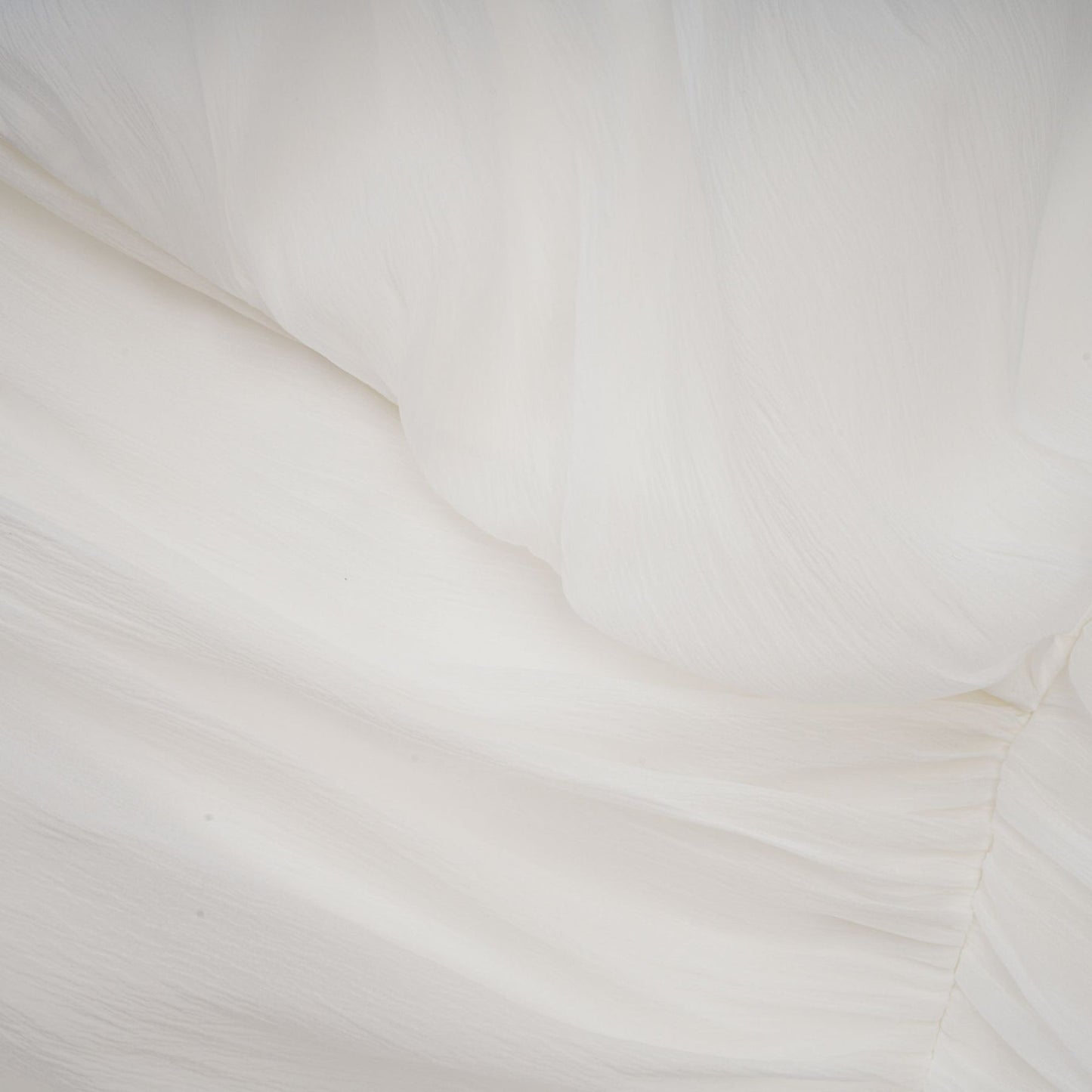 Adèle creased top  trousers matching set in White