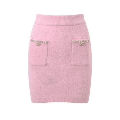 Annie Jacket & Skirt Annie Pink Faux Pearl Embellished Matching