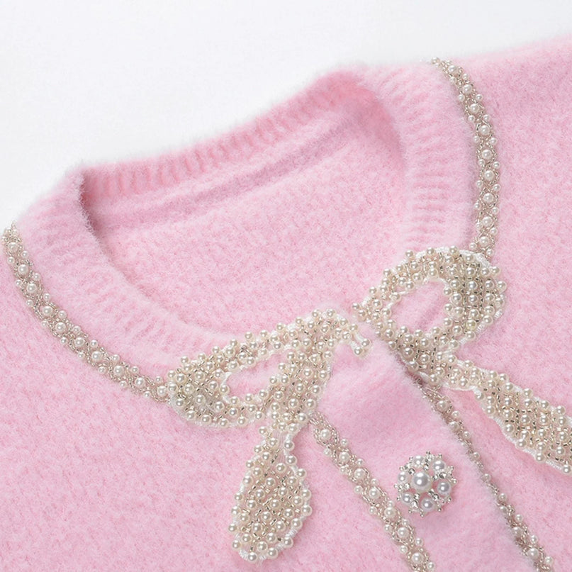 Adèle pink jacket  skirt matching set