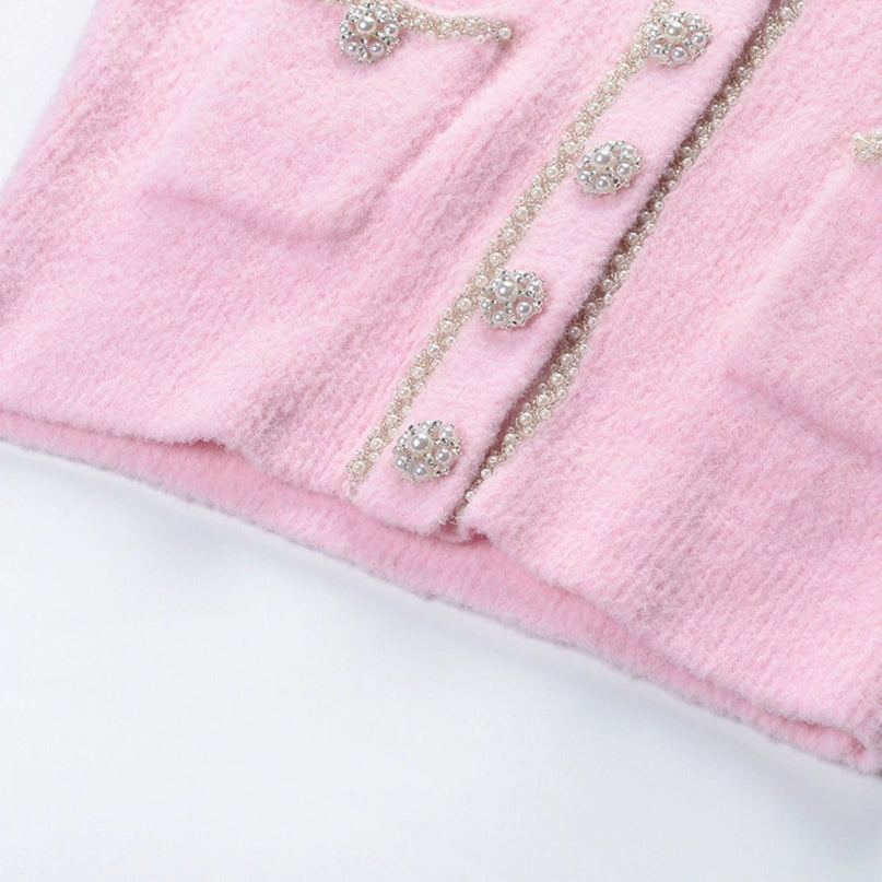 Adèle pink jacket  skirt matching set