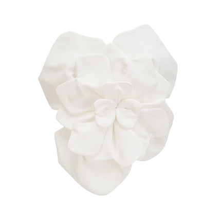 Adrianna White Floral Appliqué Off-Shoulder Top