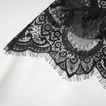 Adrianna White Lace Overlay Maxi Dress
