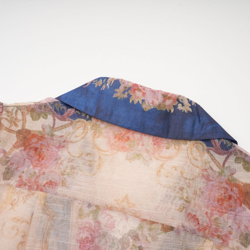 Aélis patternprint midi dress