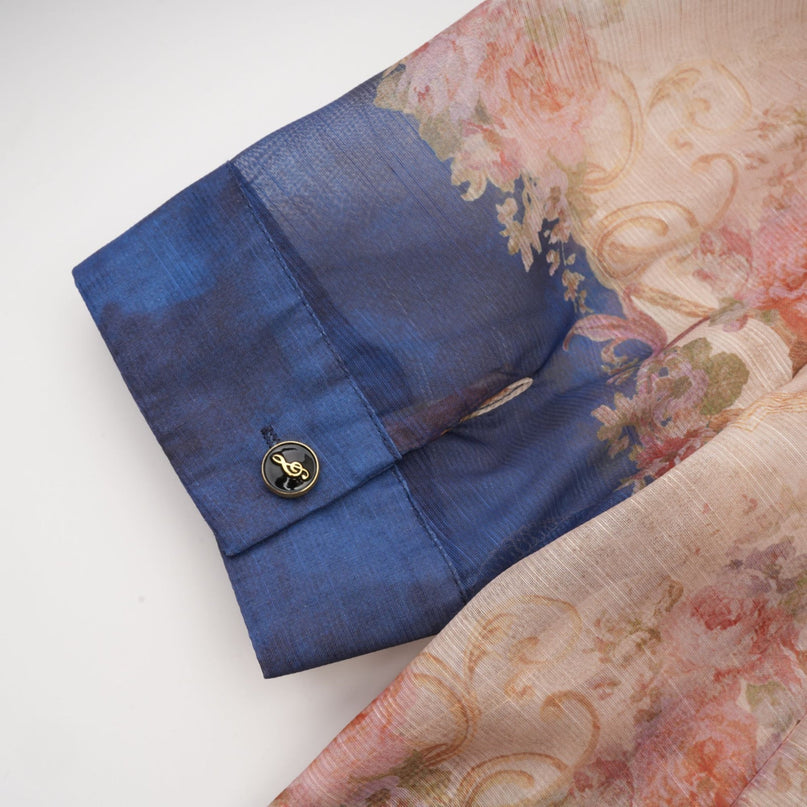 Aélis patternprint midi dress