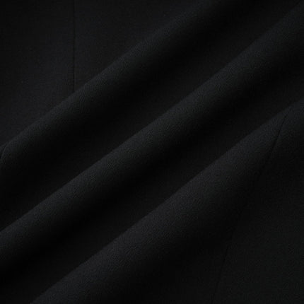 Aëlle black singlebreasted long coat