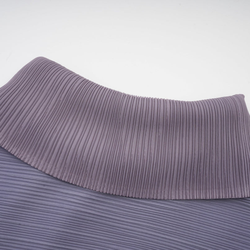 Agathe purple gradient wrinkled blouse  trousers matching set