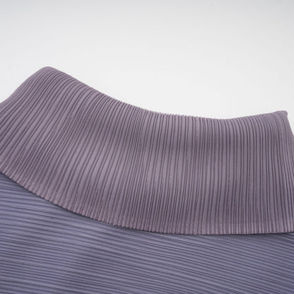 Agathe purple gradient wrinkled blouse  trousers matching set