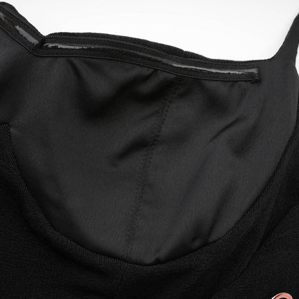 Ailbhe Black Bustier Maxi Dress Polyester Elastane Spaghetti Straps Metallic Ring Accents Off Shoulder Neckline Back Zipper Back Slit Formal Events Galas Evening Occasions