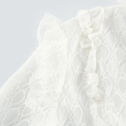 Aimée layered cutout lace embroidered midi dress