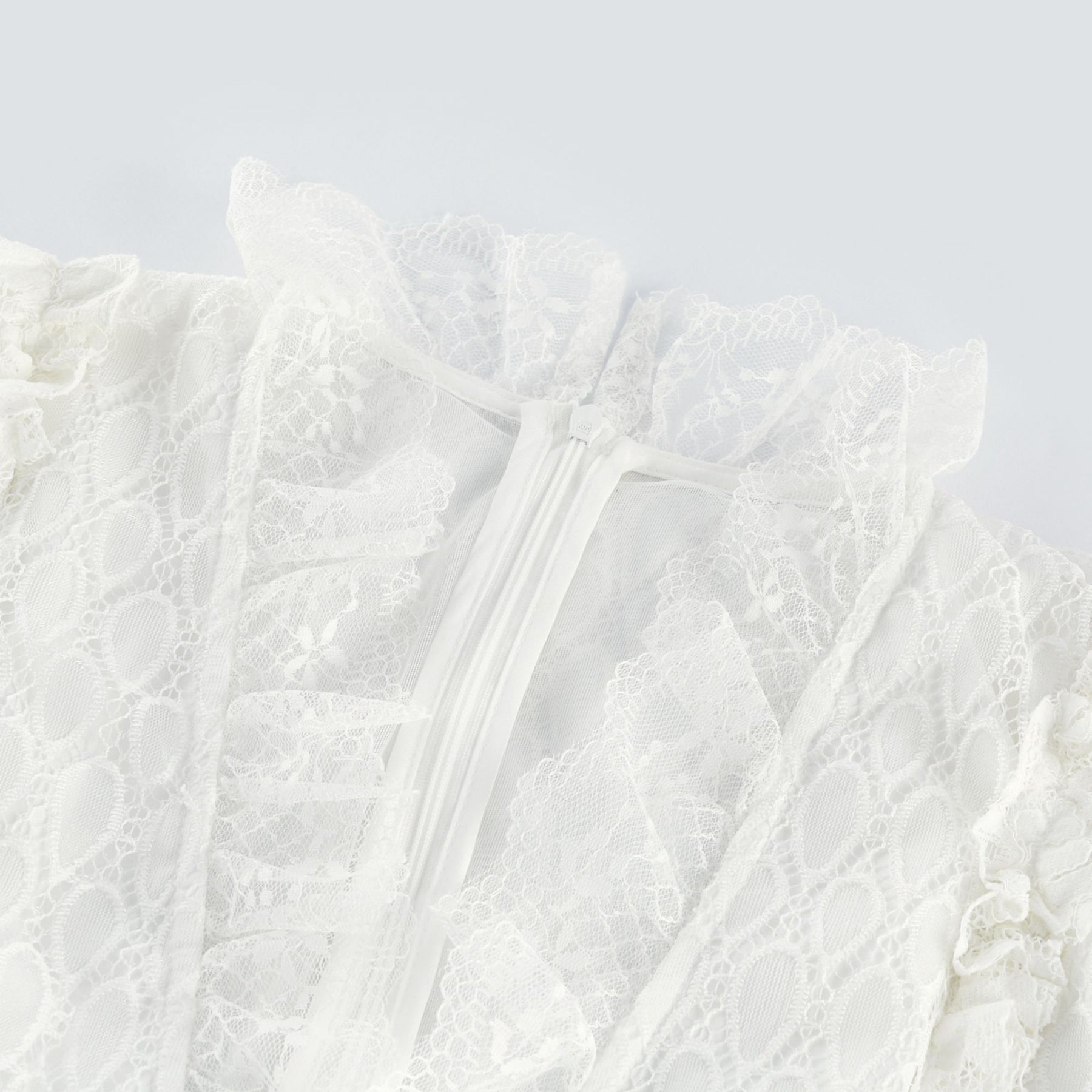 Aimée layered cutout lace embroidered midi dress