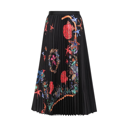 Ainsley Black Multi-Pattern Knit Skirt Top Set