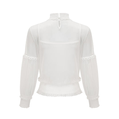 Aiza floral semisheer top