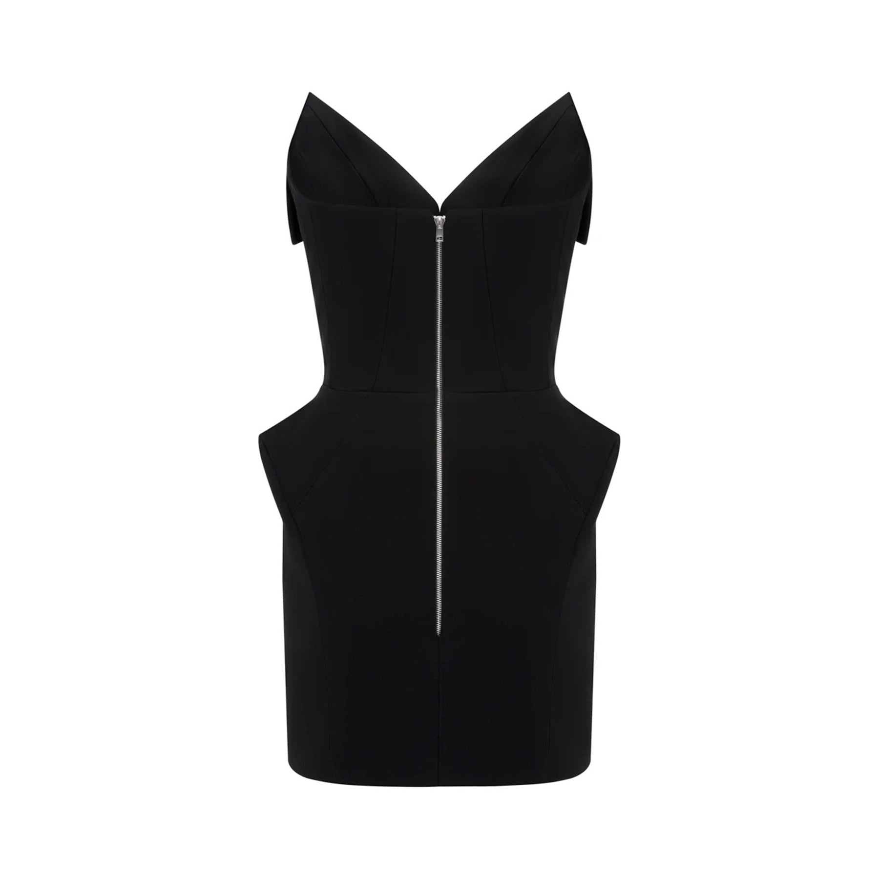 Alba Black Barrel Waist Corset Mini Dress