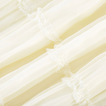 Alba White Terylene Skirt Top Set