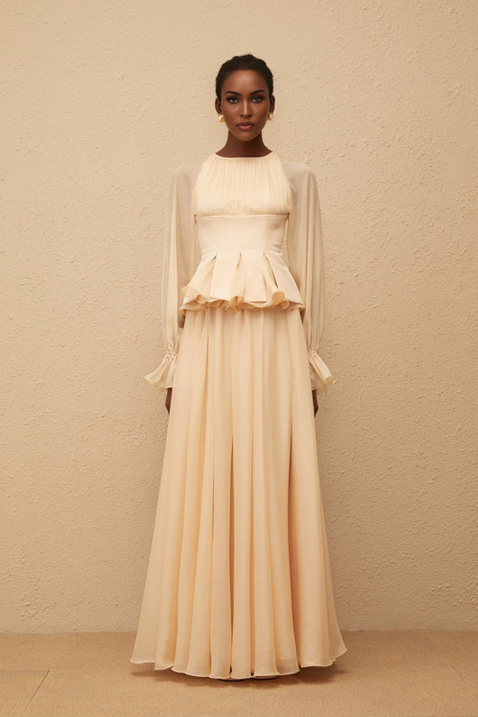 Alessandra Neutrals Blouse and Skirt Set in Red