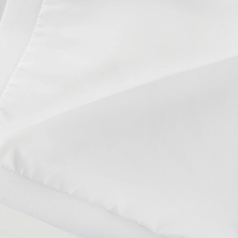 Alessandra White Mini Dress with Faux-Flower Embellishment Square Neck and Flared Skirt Rear Zip Fastening Made from 79% Polyester and 21% Elastane