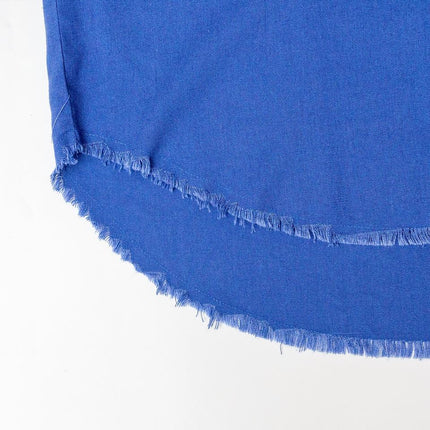 Alice Blue Luxury Designer Blouse with Full Sleeves and Pearl Accents